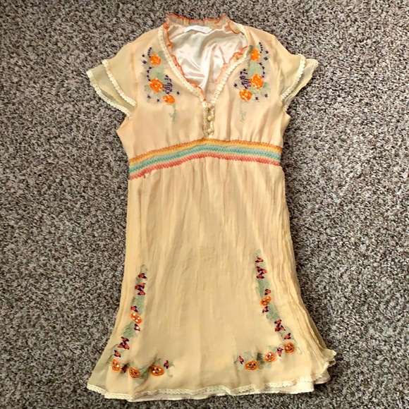 MM Couture Dresses & Skirts - MM Couture | Pale Yellow Embroidered Dress